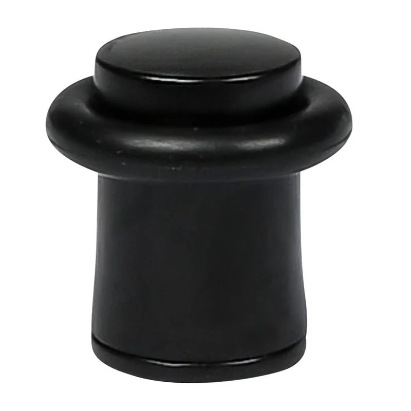 Benson Deurstopper Mini Zwart - Ø 26,5 x 27,5 mm - Zink met Poedercoating