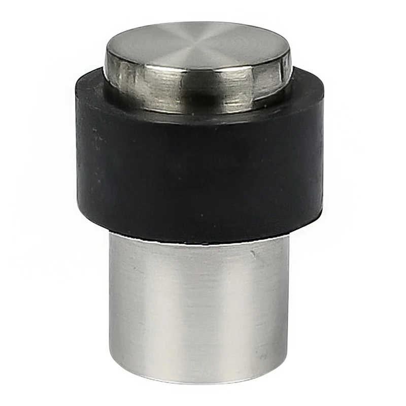Benson Deurstopper Zilver - Ø30 x 40 mm - Zink met Nikkel Coating - Wandmontage