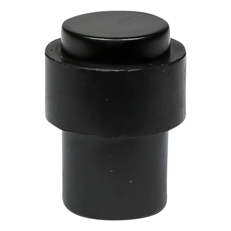 Benson Deurstopper Zwart - Ø30 x 40 mm - Zink met Poedercoating - Wandmontage