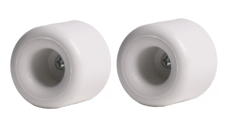 Benson Deurstopper Wandmontage – Wit Rubber – Ø 40 mm – 2 stuks – Inclusief Bevestiging