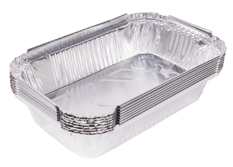 Benson BBQ Grillschalen Set - 17 x 10,5 x 4 cm - Aluminium - 8 Stuks