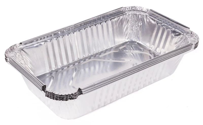 Benson Grillschalen Set - 25 x 14 x 5,5 cm - Aluminium - 5 Stuks