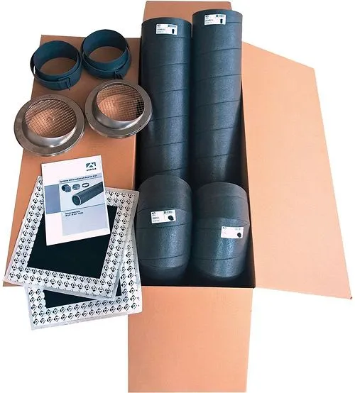 GEISOLEERDE KANALEN KIT WARMTEPOMPBOILERS 160MM