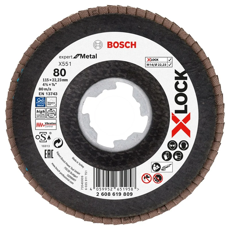 Bosch LAMELLENSCHIJF 115, G80 FIBER SCHUIN XLK