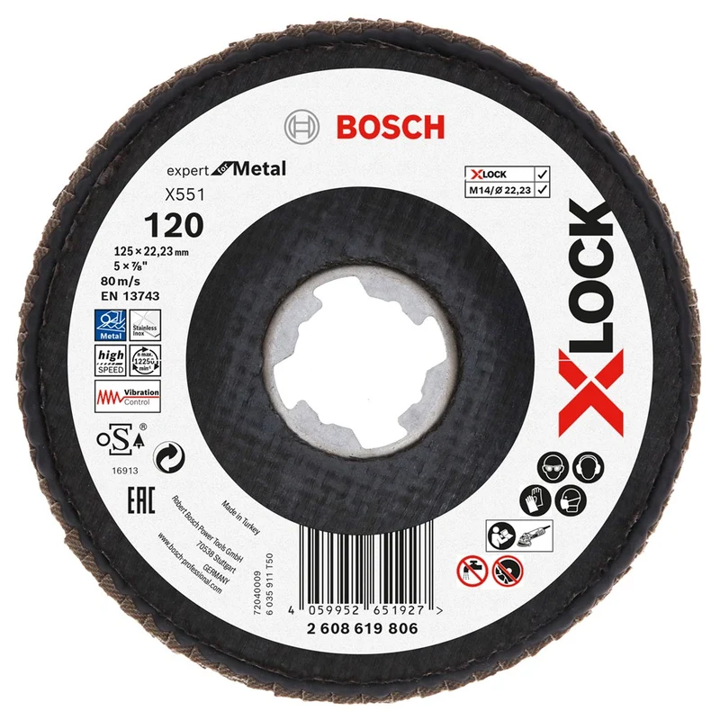 Bosch LAMELLENSCHIJF 125, G120 FIBER / XLK