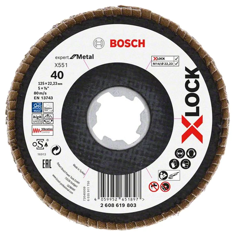 Bosch LAMELLENSCHIJF 125, G40 FIBER SCHUIN XLK