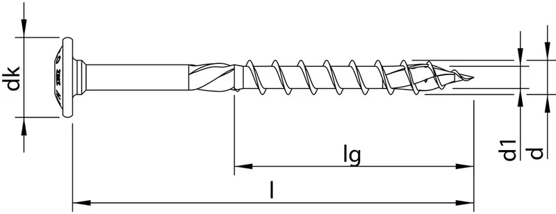 HECO TELKO TELLERKOPF TOPIX 8,0X320 ZN-BL VG HP T40