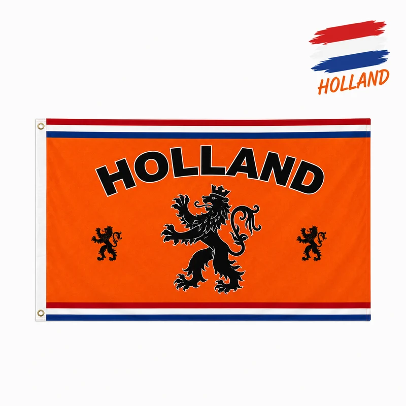 Holland WK 2026 Vlag 90x150 cm – Oranje Supportersvlag