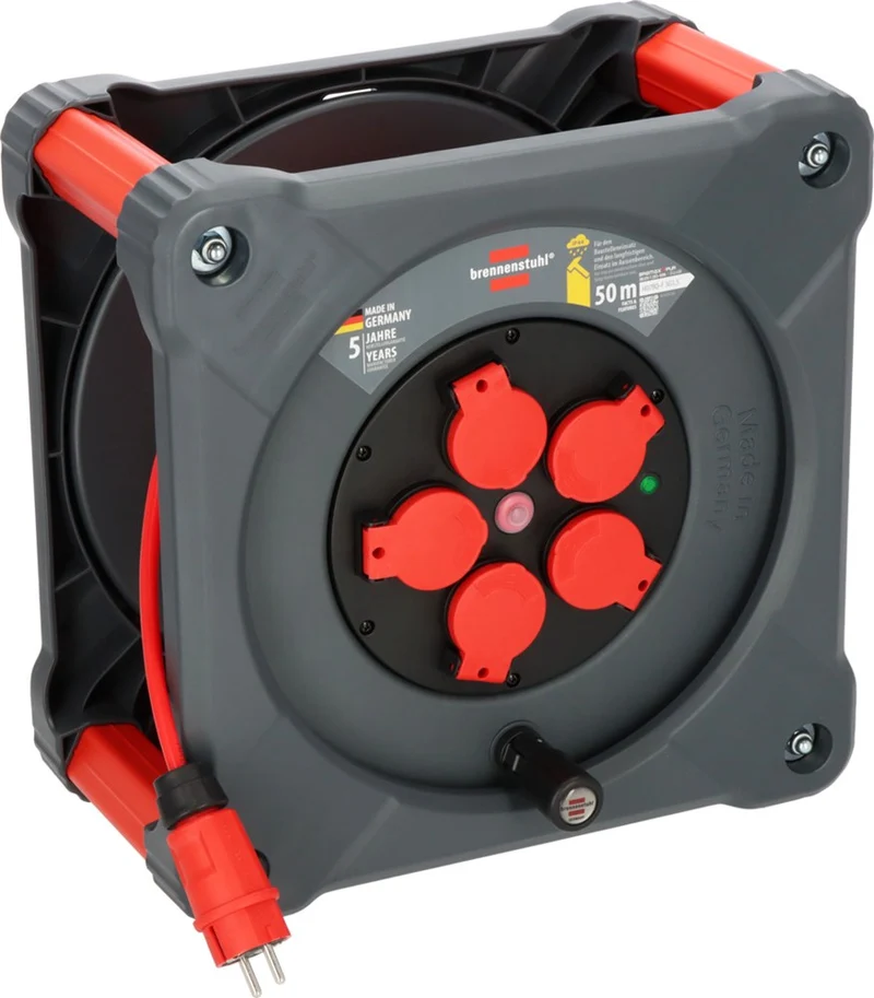 Brennenstuhl Professional Bouwplaats kabelhaspel KA 5110 5 IP44, 50m H07BQ-F 3G1.5