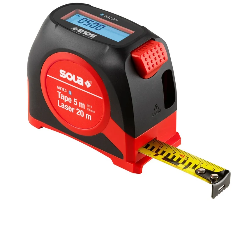 SOLA METEC Digitale rolbandmaat + Laserafstandsmeter