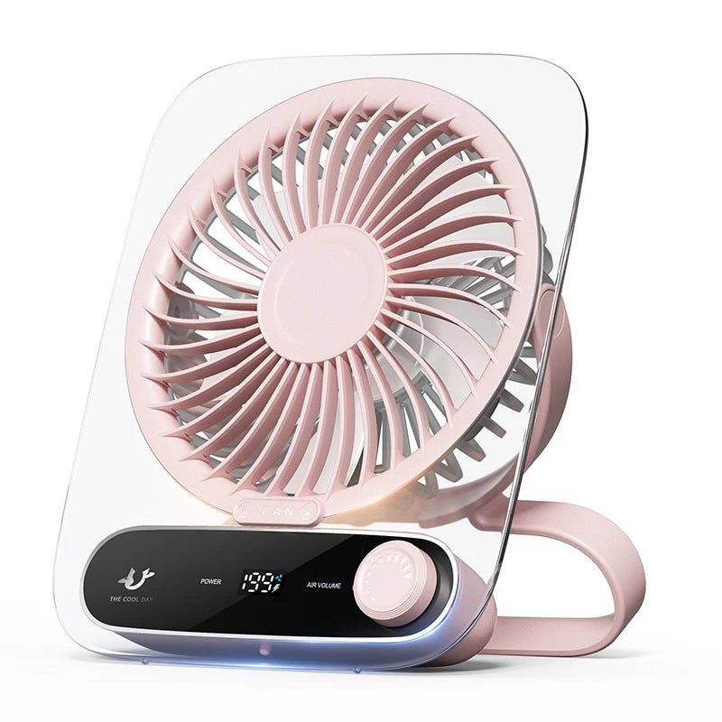 SilentBreeze Draagbare Bureauventilator met Meerdere Snelheden