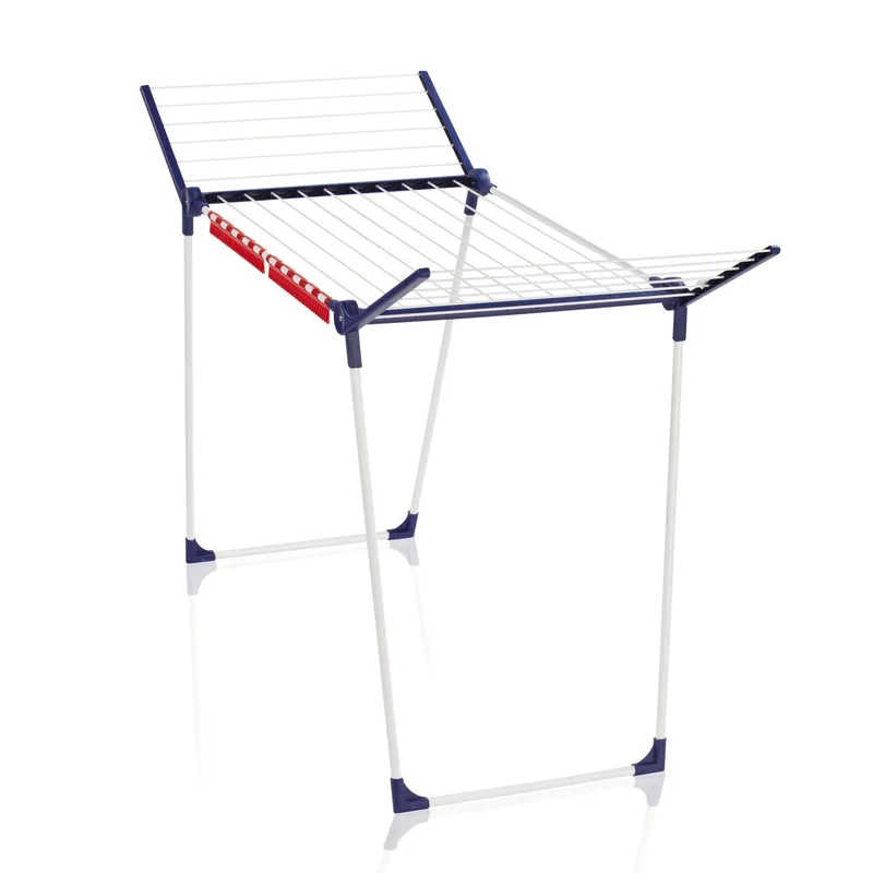Leifheit Pegasus 180 Solid droogrek, lengte van de lijnen 18 m, stabiele parallelle poten, weerbestendig, 2 washaken, 81514