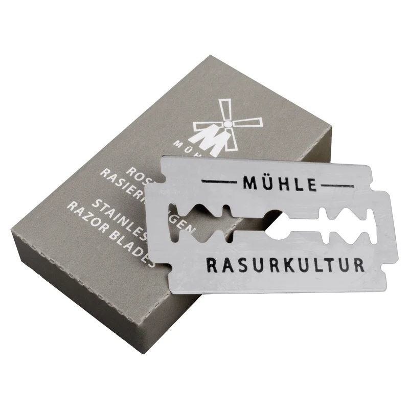 MÜHLE scheermesjes, roestvrij staal, 10 stuks, gemiddelde scherpte, K1