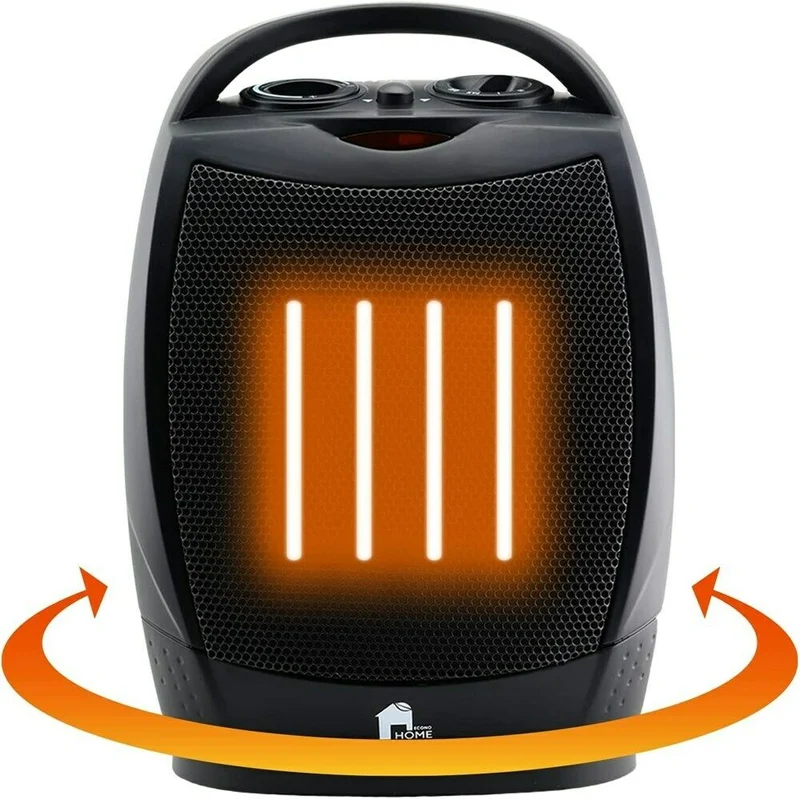 HeatEase Compacte Draagbare Verwarming – Stil, Oscillerend & Energiezuinig