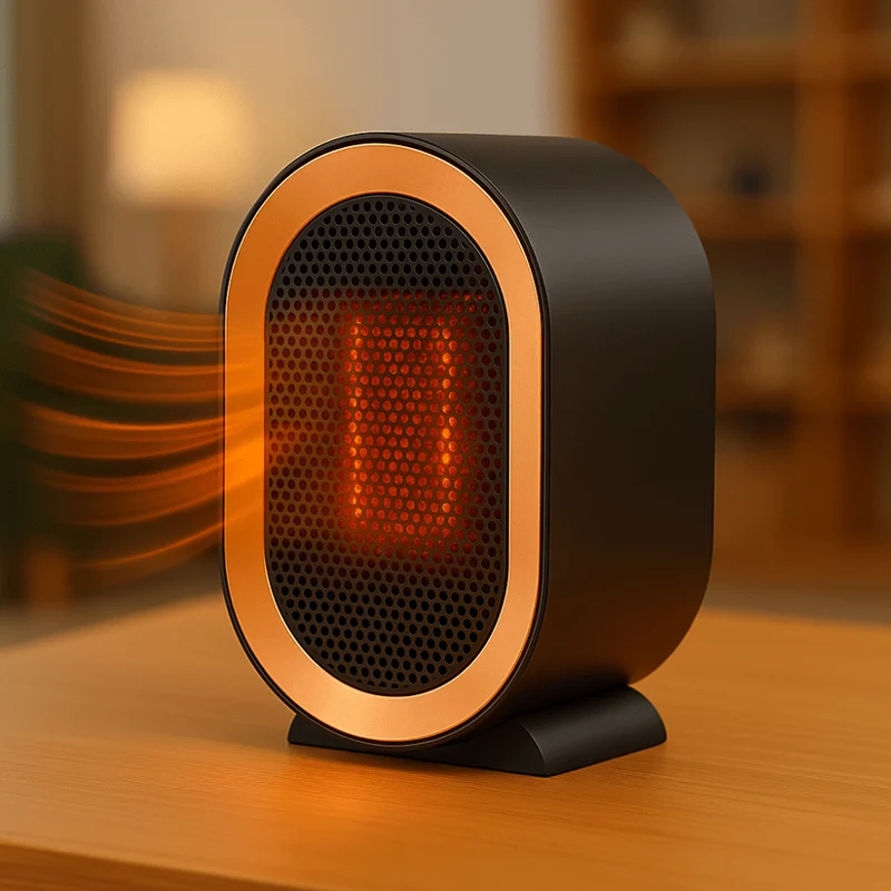 HeatMate draagbare keramische kachel – energiezuinige ruimteverwarmer met stille werking