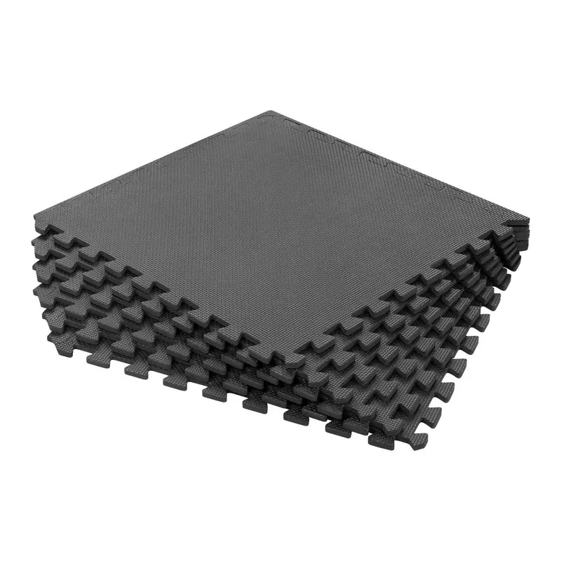 Tapis pour équipement et exercices de gym 180 x 120 cm, matériau EVA, puzzle 6 pièces, REBEL ACTIVE