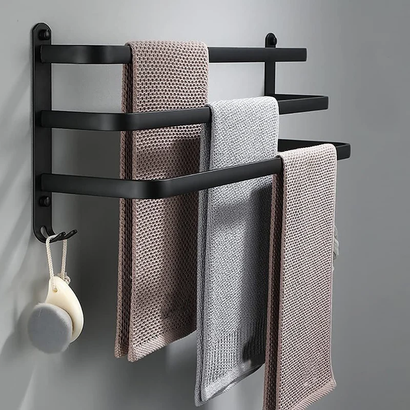 Badkamer Opbergplank - FlexRack Wandgemonteerd Handdoekhouder