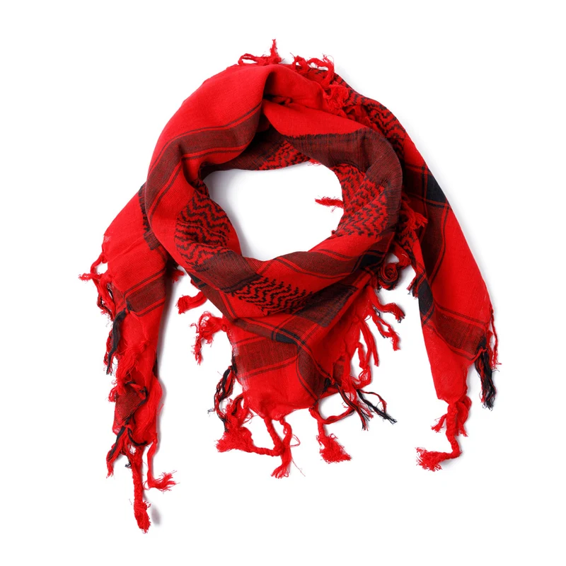 Kufiya - Originele Arafat sjaal - PLO sjaal - Rood Met Zwart