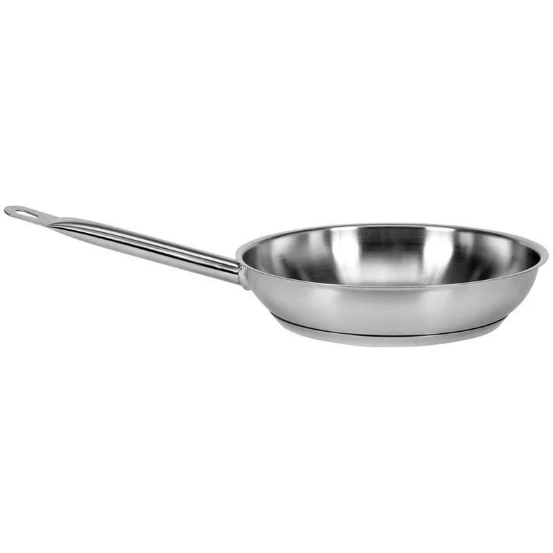 Professionele gastronomische pan Yato Gastro, voor alle soorten fornuizen, van roestvrij staal, diameter 24 cm, inhoud 2,3 l, vaatwasmachinebestendig, YG-00101