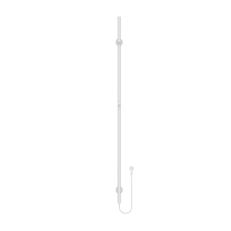 SaniSupreme SlimLine Revano Staafhanddoekdroger Badkamer Elektrische Enkel 60W - 150x6,3x12,7 met timer Glanzend Wit