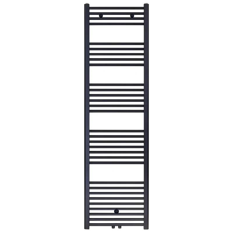 Badkamer Radiator Handdoekverwarming 1800 x 500 821 W Blackline Livaro mat zwart