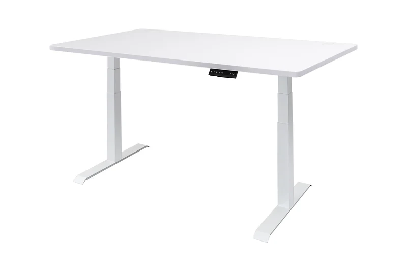 Elektrisch verstelbaar zit-sta bureau (wit) inclusief blad naar keuze (160x80) - Wit frame