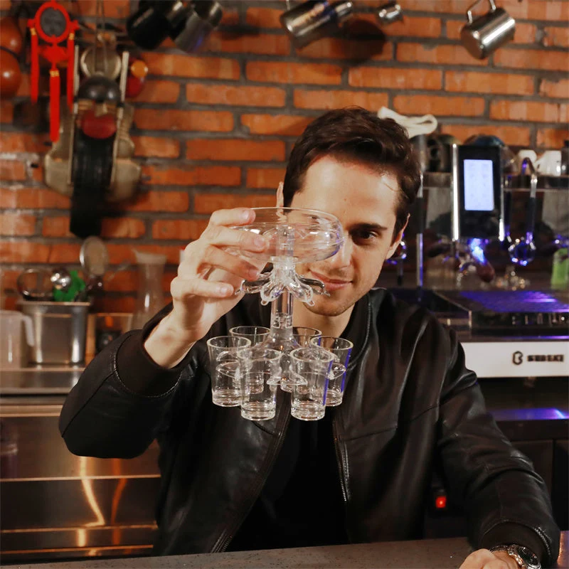 ShotDispenser™ - 6 Shot Glazen Drankje Feest Dispenser
