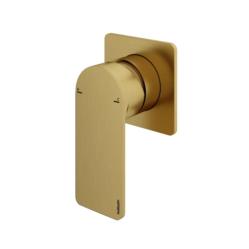 Hotbath Gal GL031EXT afbouwdeel - inbouw douche mengkraan - Geborsteld Messing PVD