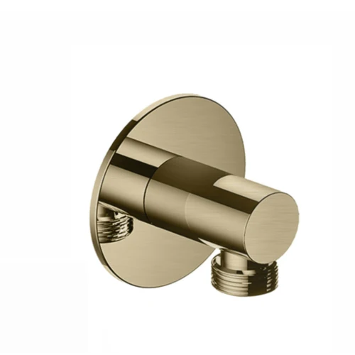 Hotbath Cobber M517 wanduitlaat Geborsteld Messing