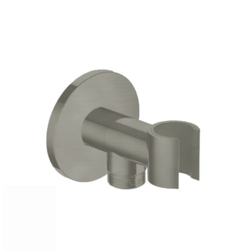 Hotbath Cobber M515 wandsteun + uitlaat - Geborsteld Nikkel