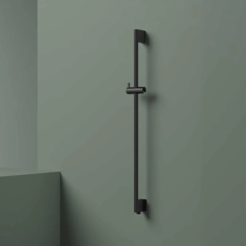 Hotbath Mate M305 glijstang 90cm ABS kunststof met geïntegreerde uitlaat - Geborsteld Zwart PVD