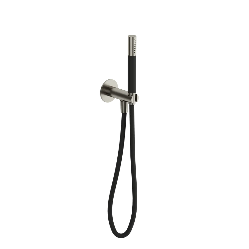 Hotbath Cobber CB7502 handdoucheset met uitlaat - Geborsteld Nikkel