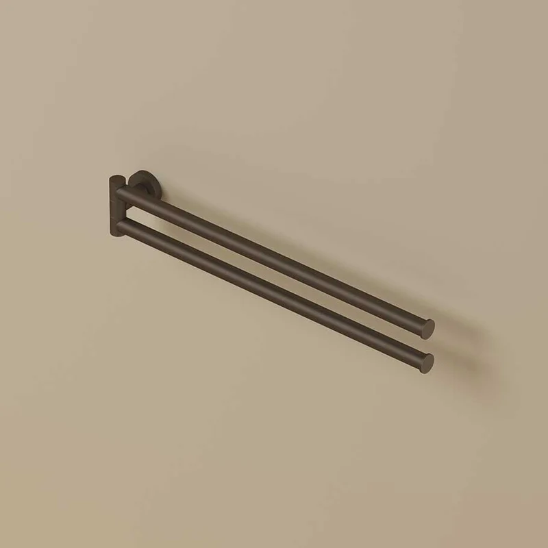 Hotbath &More BAA15 handdoekhouder 2-lids draaibaar - Tuscan Bronze