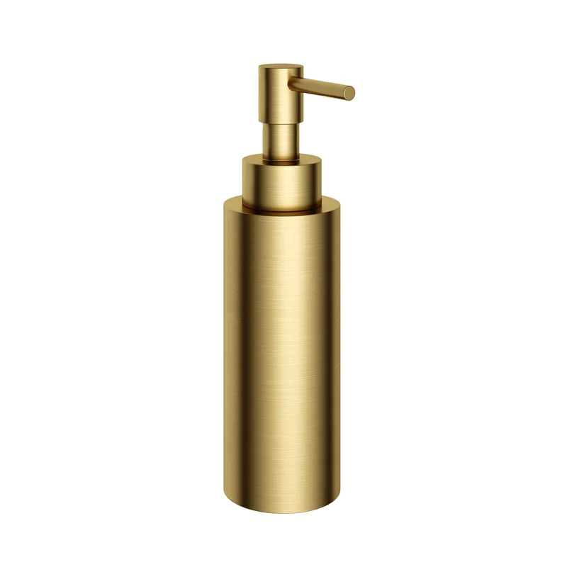 Hotbath &More BAA10 zeepdispenser vrijstaand - Geborsteld Messing PVD