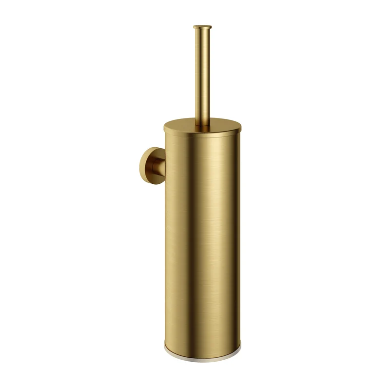 Hotbath &More BAA11 toiletborstelhouder wandmodel - Geborsteld Messing PVD