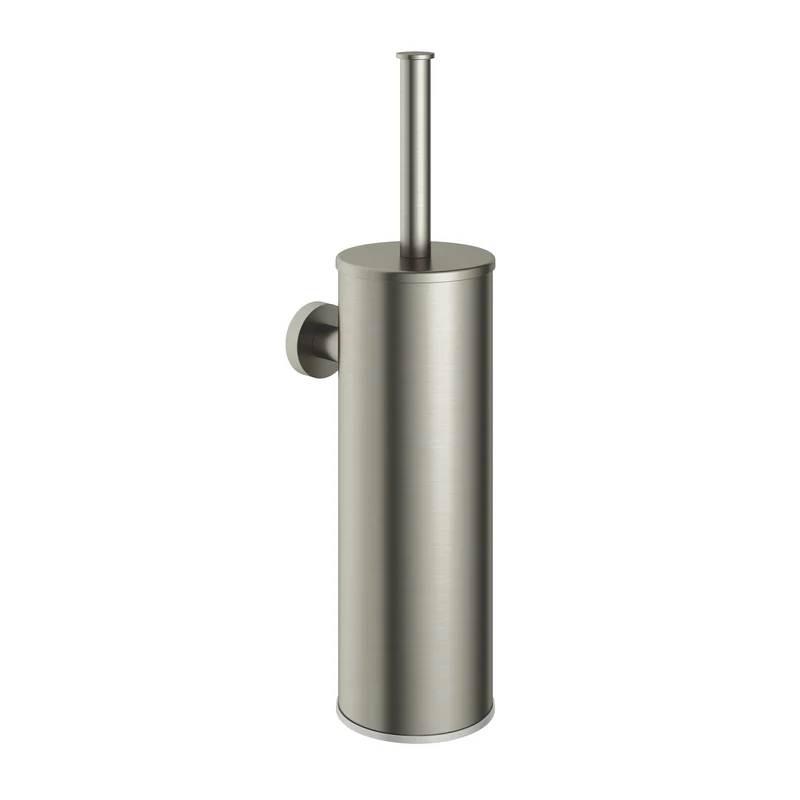 Hotbath &More BAA11 toiletborstelhouder wandmodel - Geborsteld Nikkel