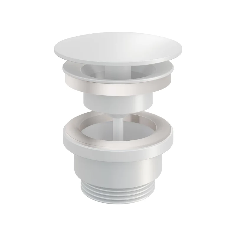 Hotbath Cobber P708 niet-afsluitbare plug - Mat Wit