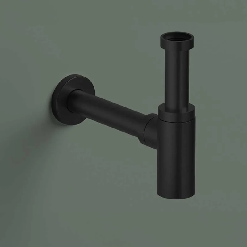 Hotbath Cobber P035 wastafelsifon - Geborsteld Zwart PVD