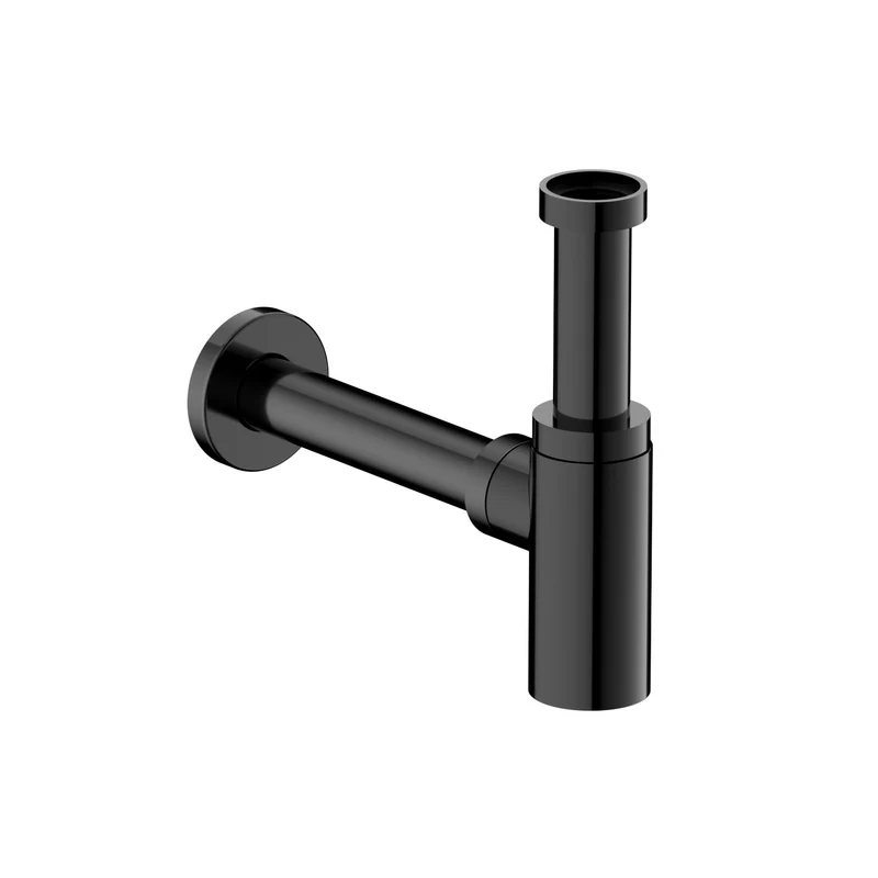 Hotbath Cobber P035 wastafelsifon - Gepolijst Zwart PVD