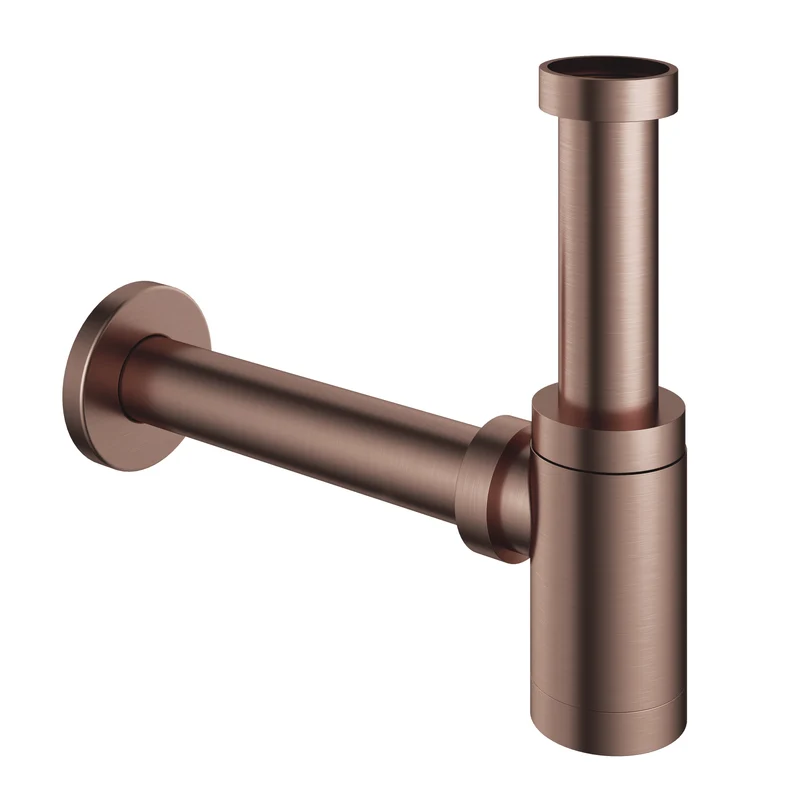 Hotbath Cobber P034 fonteinsifon rond - Geborsteld Koper PVD