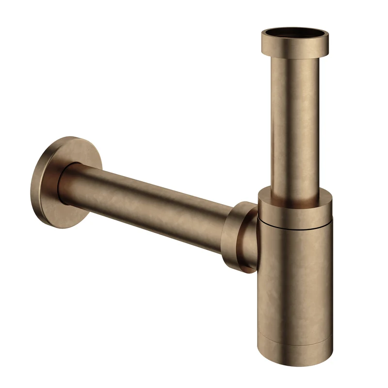 Hotbath Cobber P034 fonteinsifon rond - Verouderd Messing