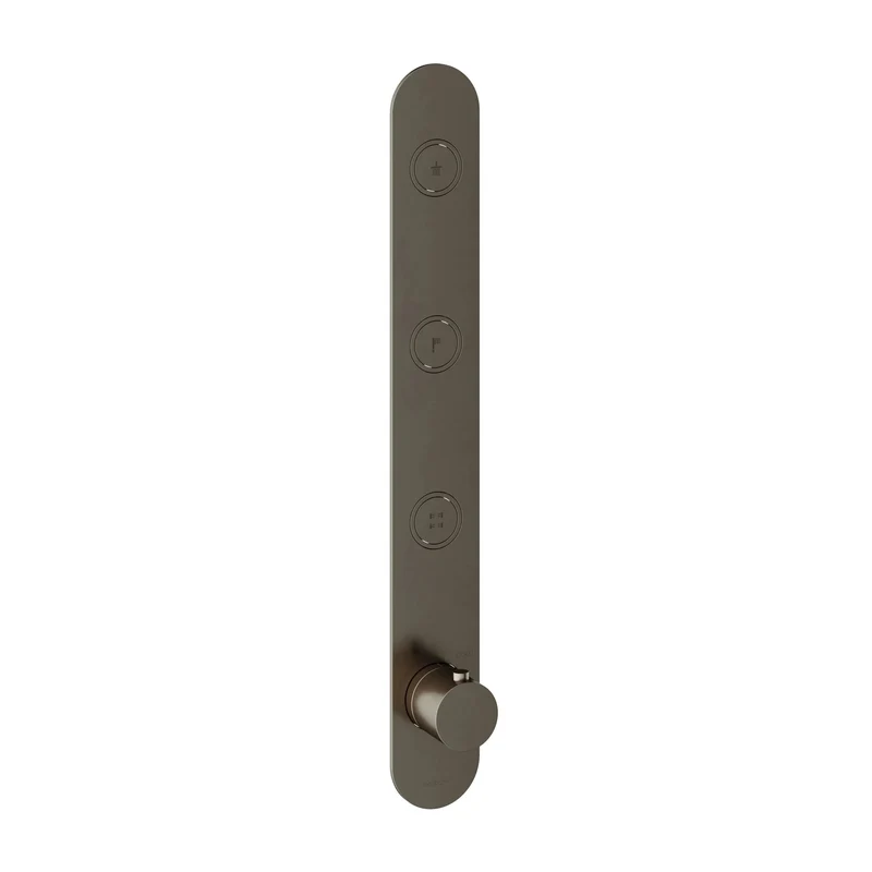 Hotbath Cobber PB050EXT afbouwdeel voor inbouw thermostaat met 3 pushbuttons - Verouderd IJzer