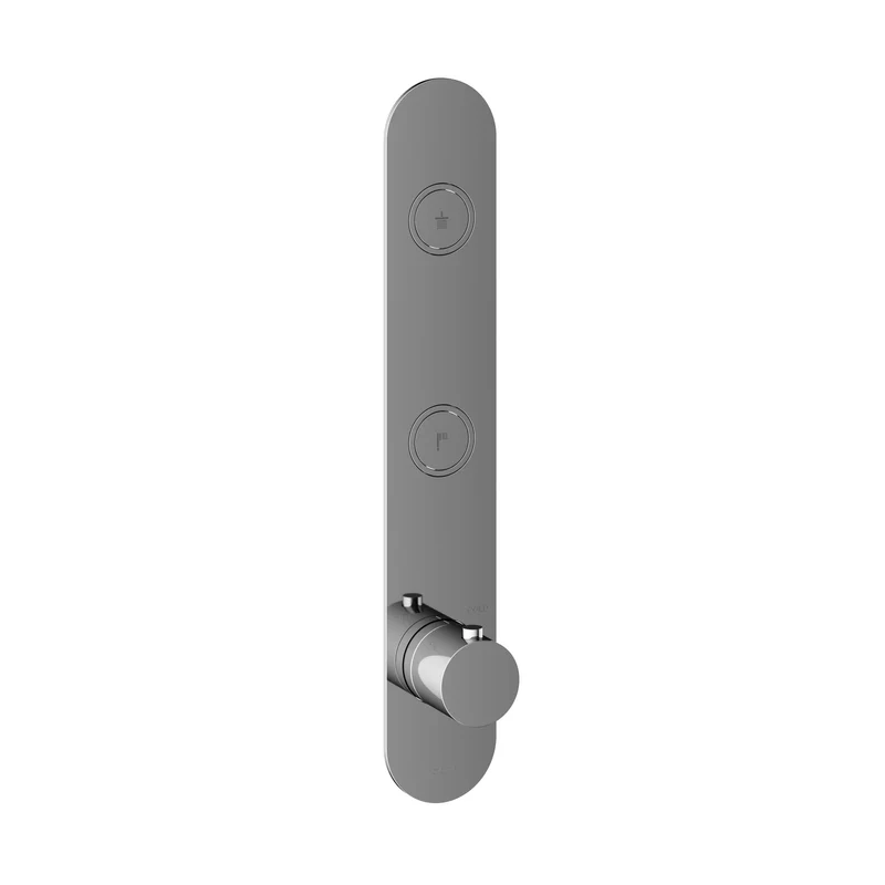 Hotbath Cobber PB066EXT afbouwdeel voor inbouw thermostaat met 2 pushbuttons - Chroom
