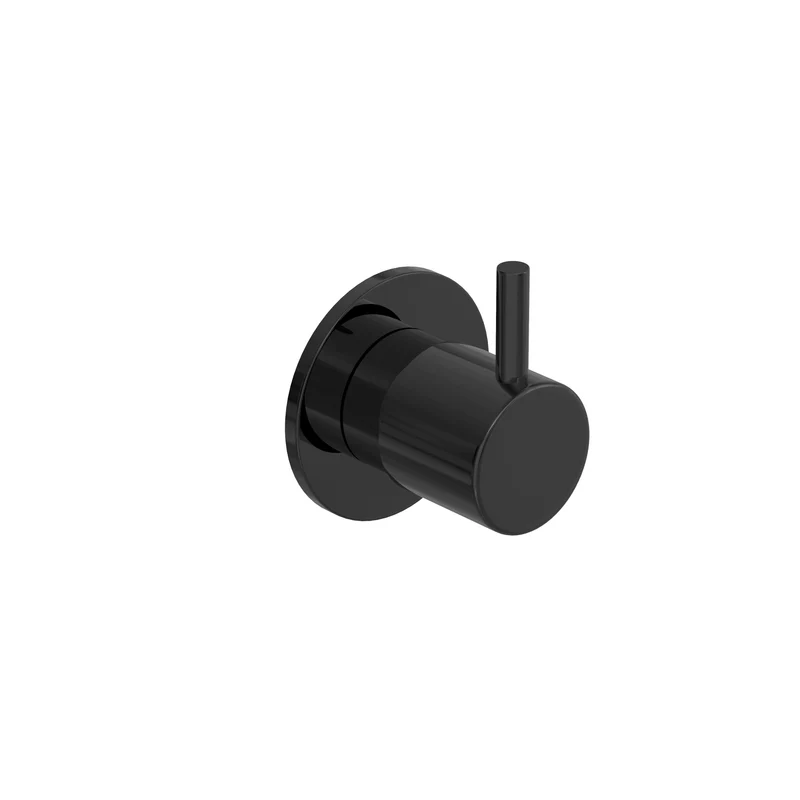 Hotbath Cobber CB131EXT afbouwdeel inbouwmengkraan - Gepolijst Zwart PVD