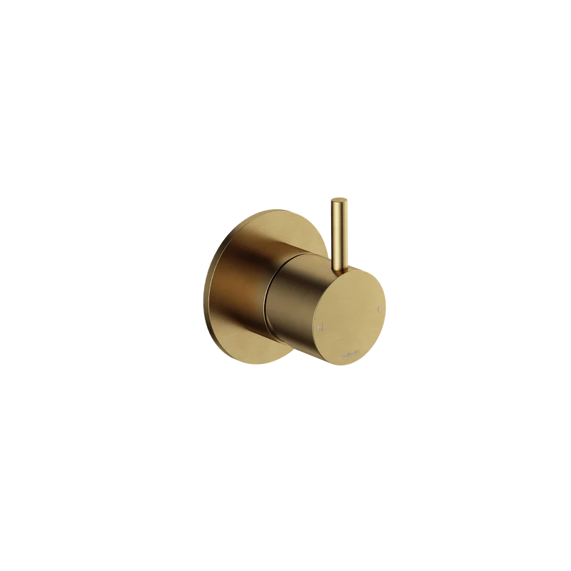 Hotbath Cobber CB131EXT afbouwdeel inbouwmengkraan - Geborsteld Messing