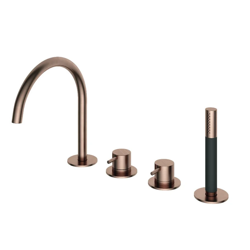 Hotbath Cobber CB173 4-gats badrandcombinatie - Geborsteld Koper PVD