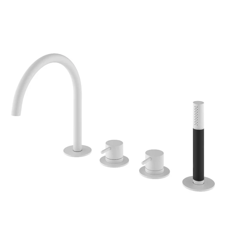 Hotbath Cobber CB173 4-gats badrandcombinatie - Mat Wit