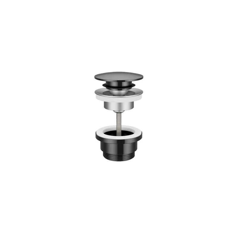 Hotbath Cobber P710 klikplug - Gepolijst Zwart PVD