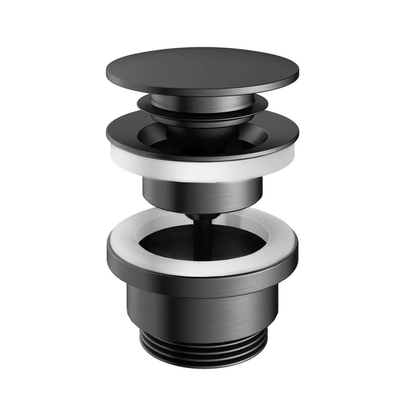 Hotbath Cobber P710 klikplug - Geborsteld Gunmetal PVD