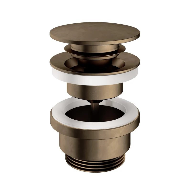Hotbath Cobber P710 klikplug - Verouderd Messing